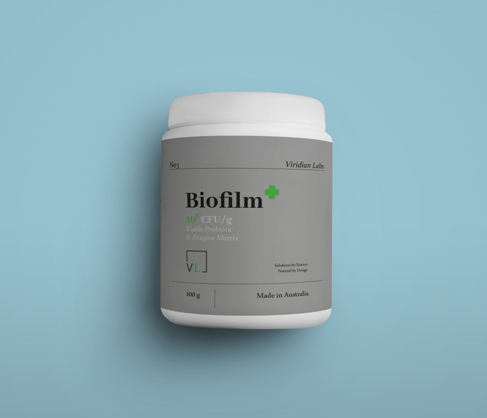 Biofilm✛ 10⁸ CFU/g Viable Probiotic & Enzyme Matrix